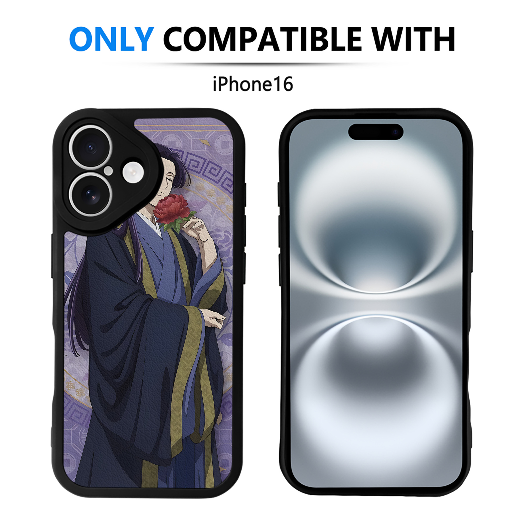 （画像用） 薬屋のひとりごと The Apothecary Diaries 【iPhone 16シリーズ対応】シリコンスマホケース（レザー調） 材質：シリコン